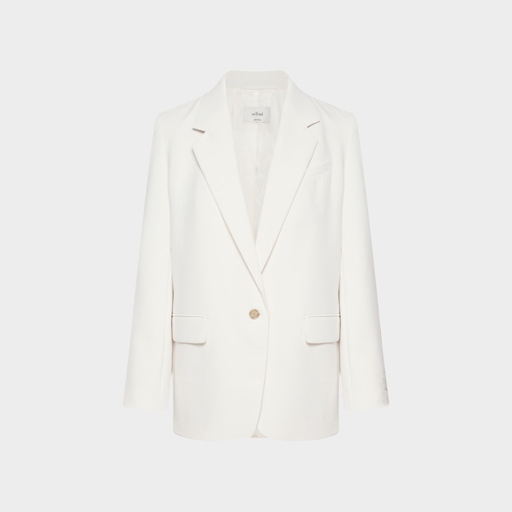 Aritzia Wilfred Generation Blazer Size Large Light Birch